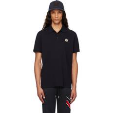 Moncler Uni Polos Moncler Navy Logo Patch Polo 77X NAVY