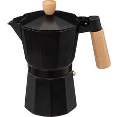 Secret de Gourmet italian moka pot coffee 6 cup luca black