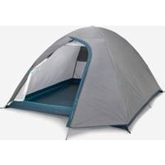 Quechua Tents Quechua Second Life Camping Tent MH100 3-person Very Good Grey/teal Blue/caribbean Blue