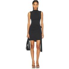 Good American Wrap Dresses Good American Women's Sandwashed Jersey Wrap Dress Black, by Khloé Kardashian