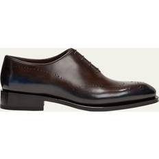 Santoni Oxford Santoni Men's Kaj Bicolor Brogue Leather Oxfords Dark Brown