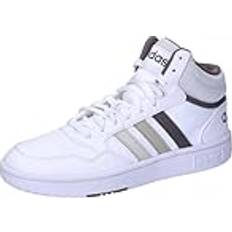 adidas Hoops Mid 3.0 Skor Sneakers Strumpor Inte Fotboll Unisex Barn, Ftwr White Orbit Gray Putty Grå