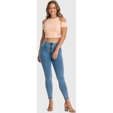 Freddy WR.UP Denim High Waisted 7/8 Length Jeans Light Blue