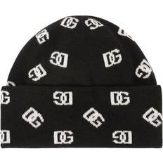 Dolce & Gabbana Mutsen Dolce & Gabbana Knit Cashmere Wool Jacquard Hat