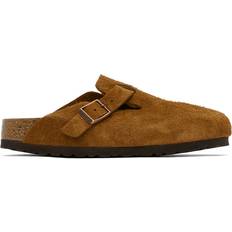 Birkenstock Tan Narrow Boston Soft Footbed Loafers Mink IT 35