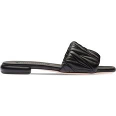 Miu Miu Black Slippers & Sandals Miu Miu matelassé leather slides women Calf Leather/Calf Leather/Calf Leather Black