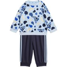 1-3M Chándales Adidas Infant Sportswear Essentials Allover Print Jogger Set - Clear Sky