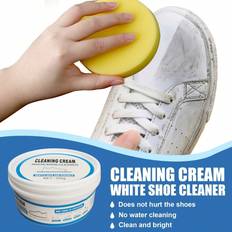 Shoe Care & Accessories Shein pcsSet White Shoe Cleaner Cream With Sponge Shoe Cleaning Kit For White Shoes Sneakers Leather Shoes Sneaker Cleaner Shoe Remover Shoe Care Whit