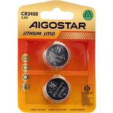 Aigostar Batterier & Opladere Aigostar Knapcellebatteri CR2450 3V 2 stk