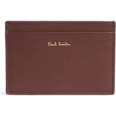 Multicolour Card Cases Paul Smith Burgundy 'Signature Stripe' Leather Card Holder Red