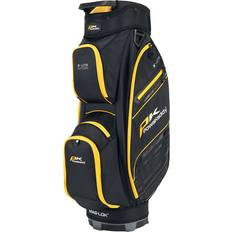 Waterproof golf cart bag Powakaddy 2024 X-Lite Edition Cart Golf Bag Black/Yellow