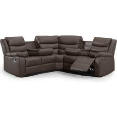 5 Seater - Corner Sofas Furnishings For Less UK Minnesota Brown Sofa 225cm 5 Seater