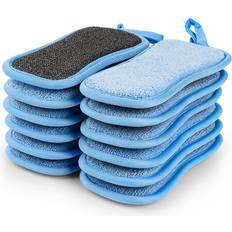 Cleaning Equipment & Cleaning Agents HOMEXCEL 12 multi-purpose scrub sponges kitchen dish sponge non-scratch microfibe...