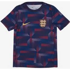 Nike England Academy Pro Dri-FIT Pre-Match-fodboldtrøje med korte ærmer til større børn lilla
