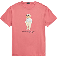 Men - Pink T-shirts & Tank Tops Polo Ralph Lauren Classic Fit Polo Bear T-shirt - Adirondack Berry