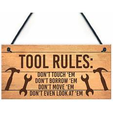 Ocean Funny Tools Sign For Man Cave Garage Sign Wall Decor