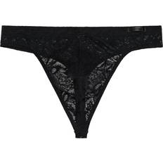 Homme - Noir Culottes Hom Free Cut Lace G String