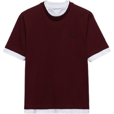 Prada Layered T-shirt - Garnet