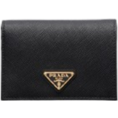 Small Saffiano Leather Wallet - Black