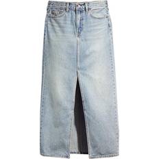 Ankle Column Skirt  - Please Hold/Blue