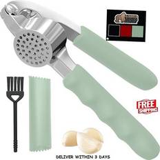 Green Garlic Presses Gorilla Grip peel Garlic Press