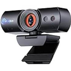 Webcams NexiGo HelloCam Pro, Webcam with Windows Hello, 1080P 60FPS Autofocus, True Privacy, Automatic Electronic Shutter, Computer Camera, Microphone, Facial Enhancement, HD USB Web Cam