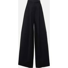 Max Mara Herr Byxor Max Mara Avoriaz cotton-blend wide-leg pants
