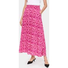 Midi Skirts - Pink Saint Tropez Fatilde Abstract Pink/Multi