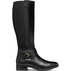 Geox Shoes Geox Felicity Leather Riding Boots - Black