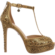 Rubber Heeled Sandals Thalia Sodi Chacey - Gold