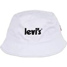 Levi's Donna Cappelli Levi's LAN Poster Logo Bucket Cap 9A8503 Headwear, White, One