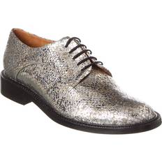 Silver Oxford Clergerie Clergerie Rosie Lace-Up Leather Oxford