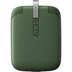 TAU powerbank, 1400mAh, C/Lightning/Micro USB, grön
