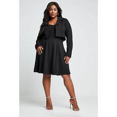 Elastane/Lycra/Spandex Skirts Yours plus pleated skirt