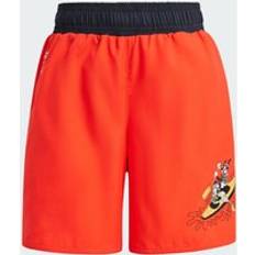 Röda Badbyxor Barnkläder adidas Disney Mickey Friends Swim Short - Bright Red