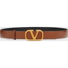 Viscose Belts Valentino Garavani VLOGO Reversible Leather Belt SELLERIA BLACK 34in 85cm