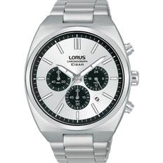 Lorus Ure Lorus Chronograph RT369KX9 Herre 43 mm Analog Kvarts Mineralglas Silver 20 mm