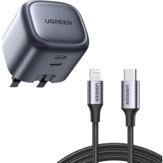 Ugreen Charging Bundle: Nexode 45W GaN Charger MFi USB-C to Lightning Cable 3.2ft