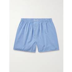 Derek Rose Gingham Cotton Boxer Shorts Men Blue