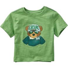 L.L.Bean Toddlers' Graphic Tee, Short-Sleeve Glow-In-The-Dark Dark Lichen Bear 2T, Cotton 2T