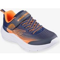 Skechers Sportschuhe Skechers Sneakers Microspec Advance Lederimitat - Navy/Orange/Weiß