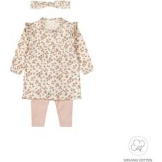 Barnkläder Dirkje Baby Set 3-tlg. Offwhite rosa/pink