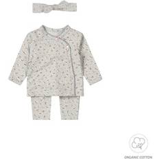 Barnkläder Dirkje Baby Set 3-tlg. Faded blue grau
