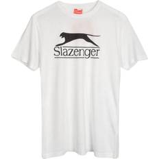 Mens Vintage Style Cat Logo T-Shirt White Cotton
