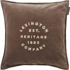 Lexington 1993 Logo Organic Copricuscino Beige, Marrone (50x50cm)