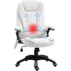 Vinsetto W/ Heating Massage Points Cream Office Chair