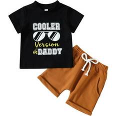 Silver Other Sets Children's Clothing Silvercell Sold by: Xurikang, SILVERCELL Toddler Baby Boy Clothes Short Sleeve Top T-Shirt Solid Shorts Set 2PCS Infant Summer Outfit 0-3 Years