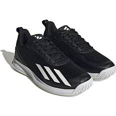 adidas Courtflash Speed Core Black/Footwear White/Matte Silver Men's Tennis Shoes 10 Medium