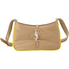Saint Laurent Leather Shoulder Bag - Beige