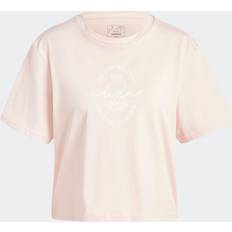 Donna - Rosa Magliette & Canotte Adidas Love Signature Graphic T-Shirt - Rosa